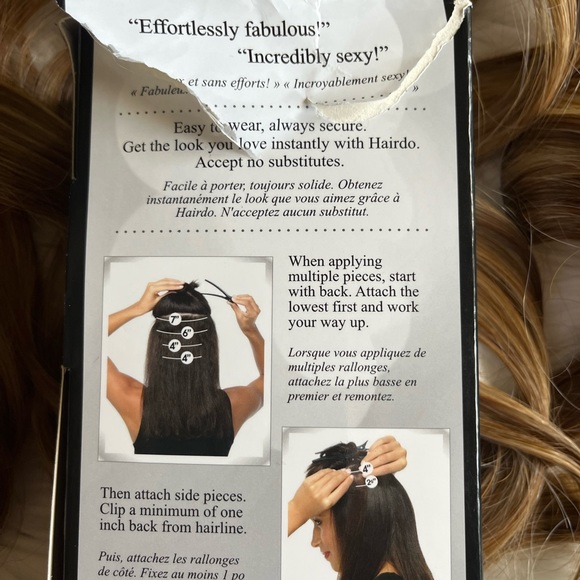 Hairdo 8 pc 18” Wavy Clip In Extension Kit - Honey Ginger / Dark Golden Blonde - Picture 6 of 8